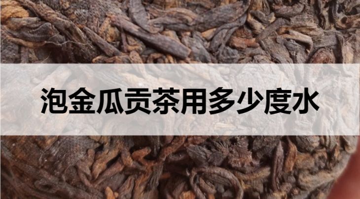 金瓜貢茶用多少度的水泡？