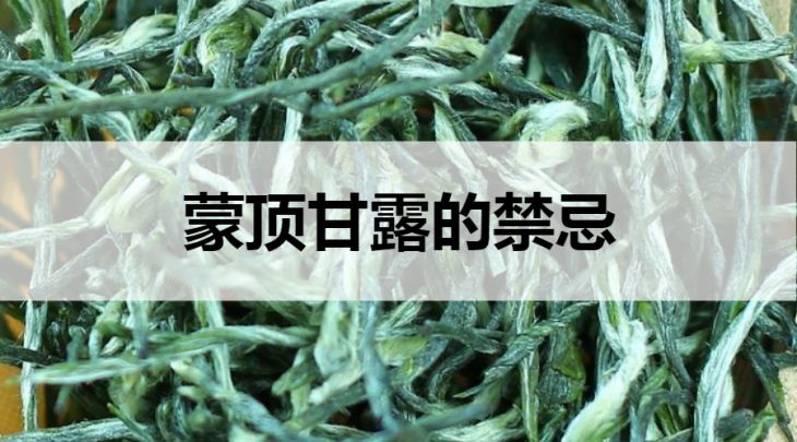 蒙頂甘露的禁忌有哪些？