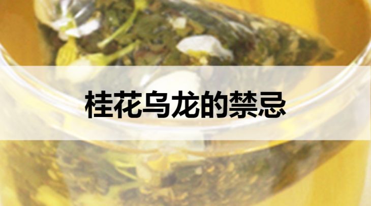 桂花烏龍的禁忌有哪些？